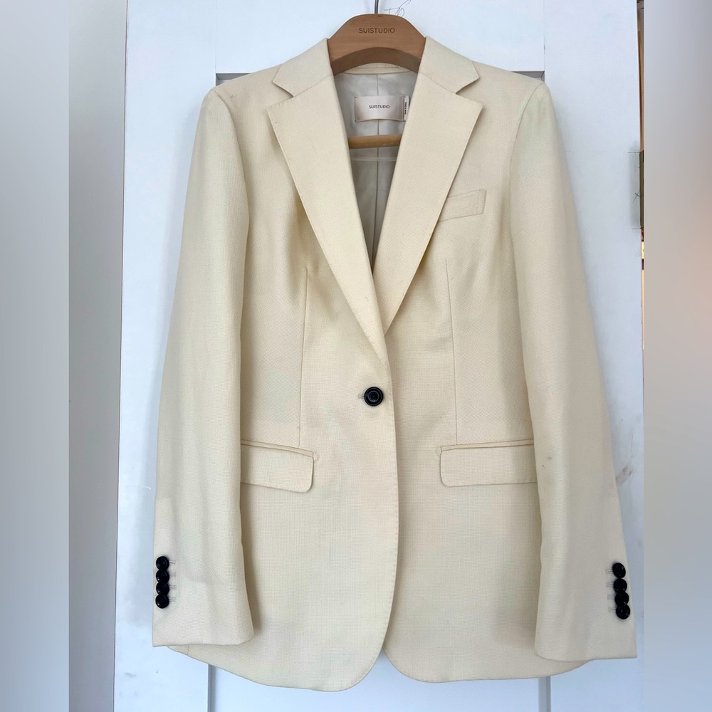 Suistudio Cameron Blazer, Off-white